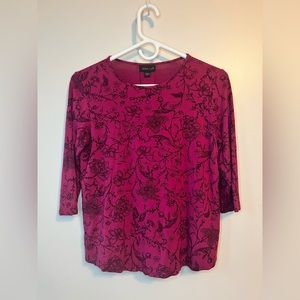 [3/$30] J. Jill Wearever Collection XS Floral Top